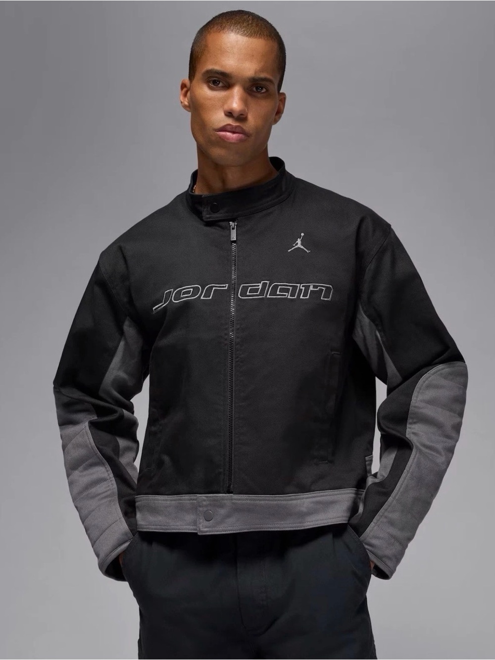Nike Air Jordan Brooklyn Motorsport Jackets Black HV1048-010 Mens Size XL